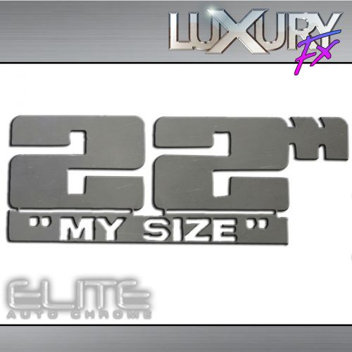 Stainless steel 22" my size emblem - luxfx1752