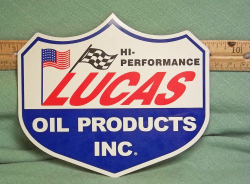 Racing lucas oil red white &amp; blue logo 6" x 5" decal sticker new