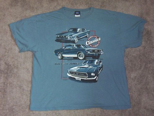 1966 1967 1968 mustang gt t shirt ford licensed size xl
