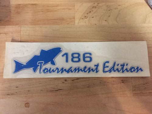 Key west boats domed 186 tournament edition blue decal (single)