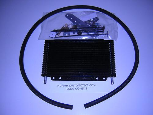 Long tru-cool, low pressure drop oil cooler, (oc-4542-4)