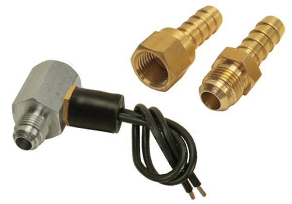 Derale performance in-line fan control thermostat with -6an inlets: 13021