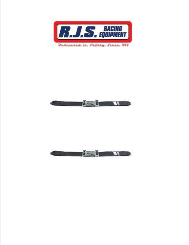 Rjs racing 50502 3" l&amp;l lap belt seat belts black 1 single belt