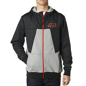 Fox racing zealot mens fleece zip up hoody gray