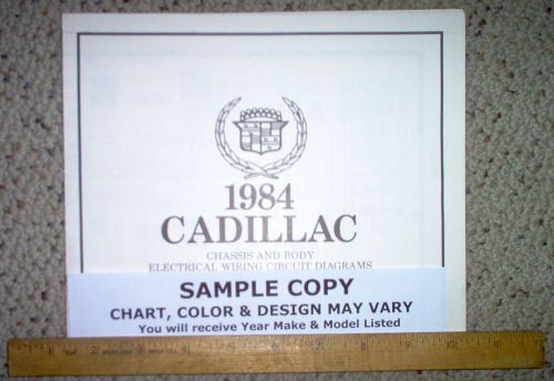 1985 cadillac fleetwood brougham (dfi) chassis wiring diagrams factory oem gm