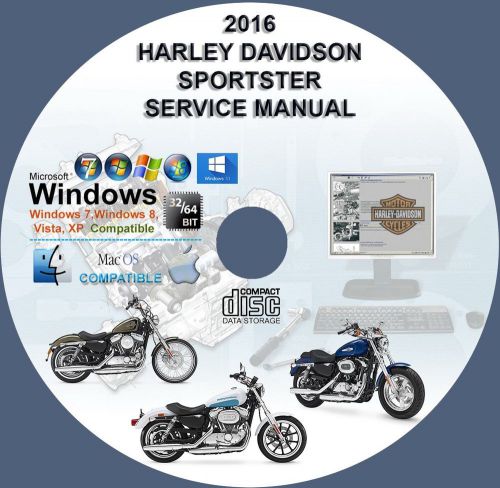 Sell Harley Davidson 2016 Sportster All Models Service Repair Manual on