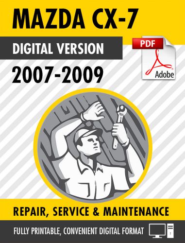2007-2009 mazda cx-7 2.3l turbo factory repair service manual