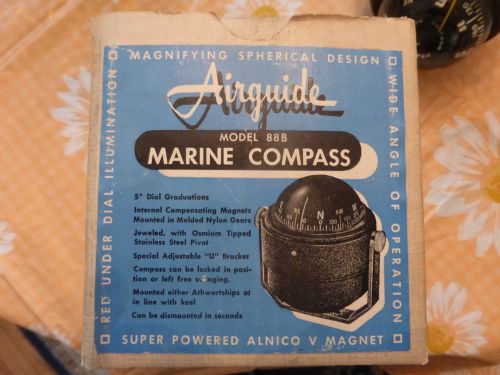 Airguide compass  model 88-b red illuminated vintage antique marine  in box