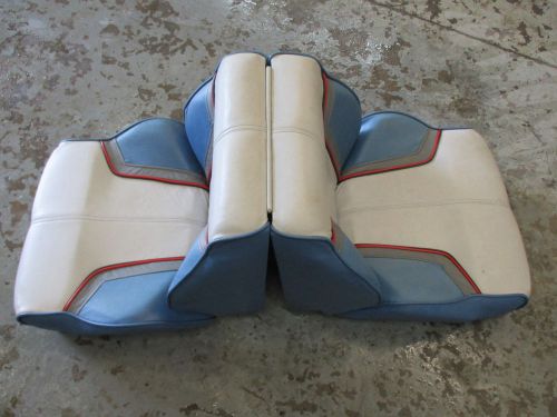 1988 Bayliner Capri Blue Grey White Red Back To Seat In Suamico Wisconsin United States For Us 299 95 - Bayliner Capri Seat Covers