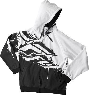 Fly racing inersion hoody black/white sweatshirt s/m/l/x/2x