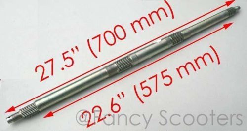 Peace sports tpatv512 (3) 110cc rear axle 700mm long, middle 28, ends 23 splines