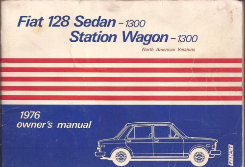 1976 76 fiat 128 owners  manual