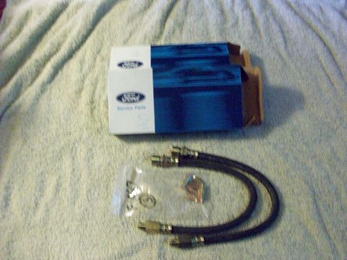 Nos 1967-1970 mustang front brake drum hose pair #c7zz-2078-a