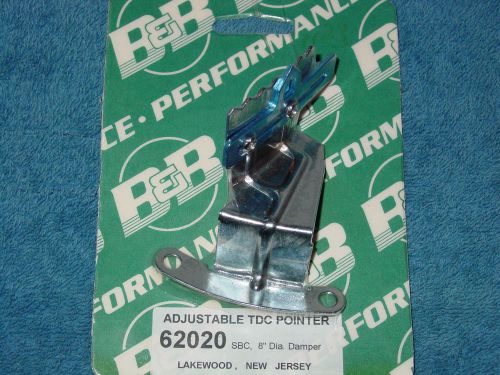 B&amp;b perf. chevrolet small block adjustable chrome timing tab for  8.0" balancers