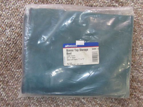 Attwood bimini storage boot green acrylic, 68"-74" beam