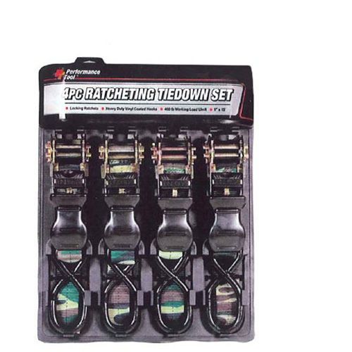 Wilmar corporation w1440  4 pc./15' ratcheting tie downs