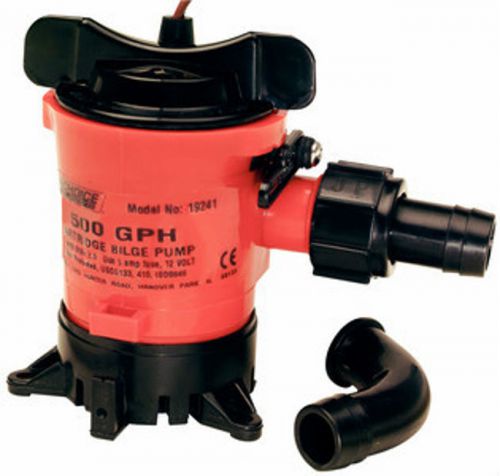 New!!! seachoice 19241 500 gph submersible bilge pump, saltwater tough