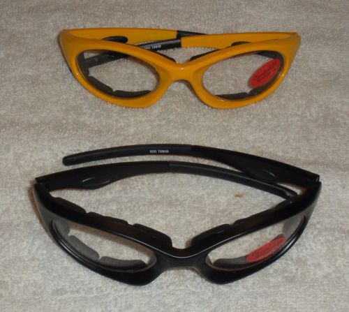 Motorcycle riding sunglasses foam insert 2 pair - clear lens for night riding
