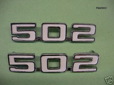 502 emblem pair camaro chevelle nova impala el camino