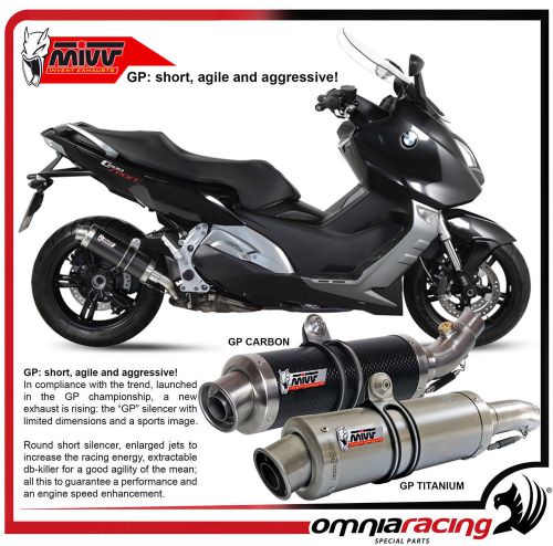 Mivv gp carbon - bmw c 600 sport 2012 12> slip on exhaust steel muffler silencer