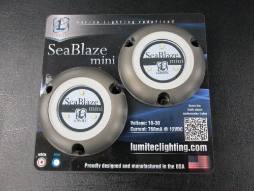 Lumitec seablaze mini 101245 two-pack white light pair - new!