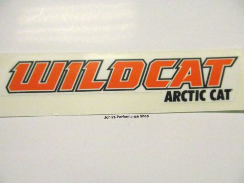 Oem arctic cat orange &amp; black wildcat decal 6" x 1" 5238-216