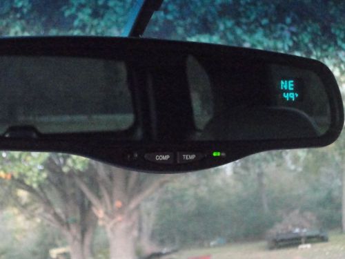 Gm gentex auto dimming rearview mirror with compass and temp display
