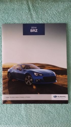 Subaru 2014 brz brochure - excellent