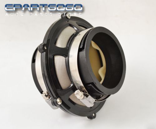 2.75&#034; 70mm turbo/cold air/short ram intake bypass valve filter black for subaru