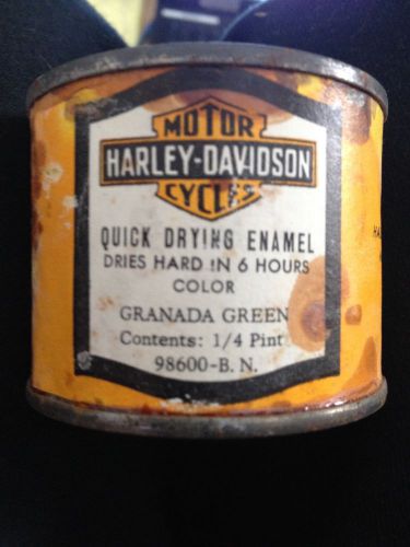 Nos vintage original harley davidson metal can grandma green 98600 bn