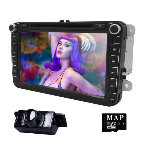 For vw jetta passat 8" 2din android 4.4 car dvd player gps wifi 3g radio+camera