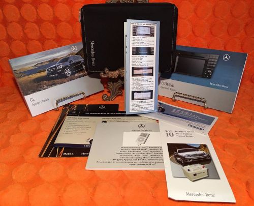 2009 mercedes-benz gl gl320 gl450 gl550 bluetec owners manual full set 09 + nav◻