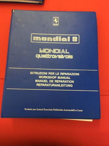 Ferrari mondial 8 quattrovalvile  workshop manual