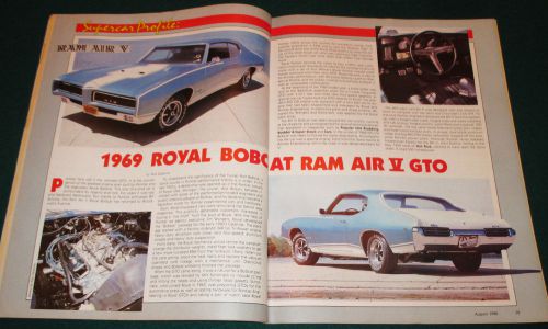 1969 royal bobcat ram air v gto - article - car review