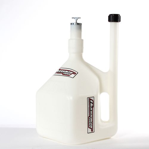 1 hunsaker 5 gallon white racing fuel gas can /water jug/jerry container