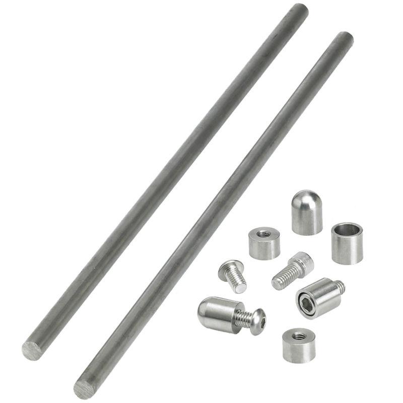 Lowbrow customs diy stainless fender strut kit harley motorcycle bobber yamaha