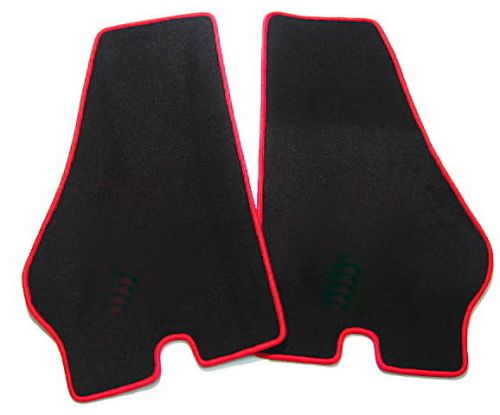 Vel. floor mats black/red for lamborghini countach
