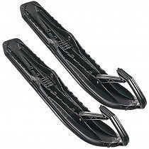 Arctic cat 6-inch saddleless mountain skis - black standard keel