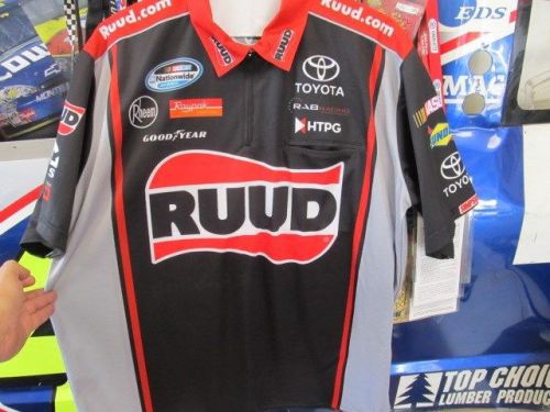 Nascar race used crew shirt simpson nationwide rudd xl