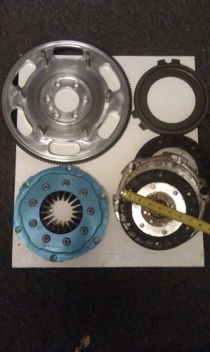 Lightweight racing clutch and flywheel 2 disc with aluminum flywheel