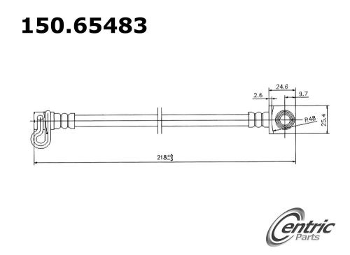 Brake hydraulic hose centric 150.65483 fits 10-12 ford f-350 super duty