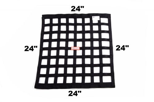 Racerdirect.net sfi 27.1 square ribbon safety window net 24" x 24" black