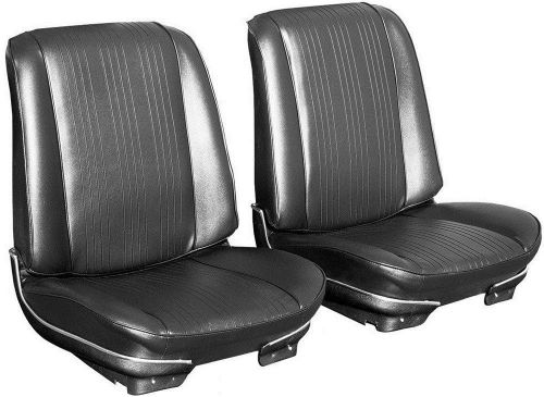 1967 pontiac gto / lemans bucket seat covers - front only - black