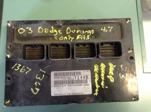 03 dodge durango 4.7 ecu ecm engine computer control moudle 56029124ab