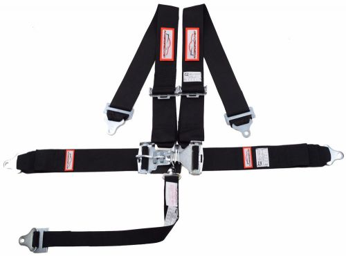 Racerdirect.net new sfi 16.1 latch &amp; link 5 point racing harness belt black