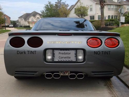 Chevrolet corvette c5 black smoke light dark headlight taillight tint film 12x72