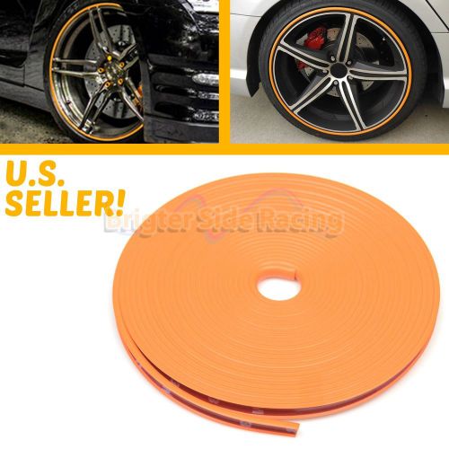 Prevent curb rash anti-scratch wheel rim tire protection adhesive tape orange