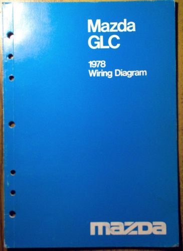 1978 mazda glc wiring diagram service shop manual 78 oem
