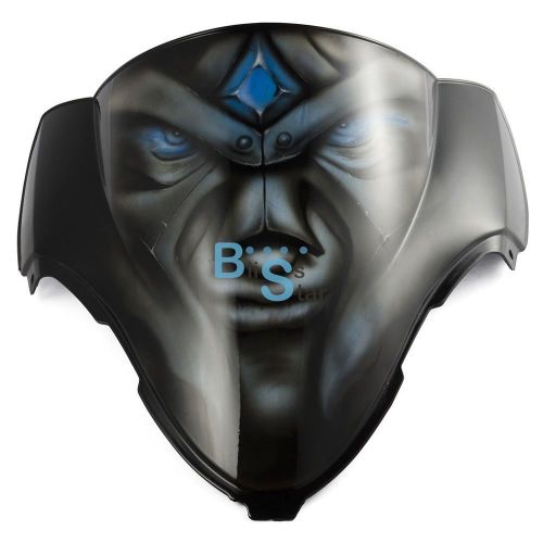 Airbrushed blue eyes windscreen windshield fit kawasaki fairing motorcycle
