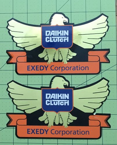 Exedy corp. daiken clutch pair of vintage decals stickers civic integra s13 wrx